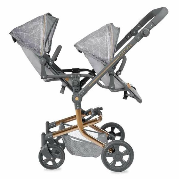 Silla gemelar plegable city multiposicion para muñecas de hasta 52 cm 42x55x91 cm 5 Silla gemelar plegable city multiposicion para muñecas de hasta 52 cm 42x55x91 cm 5