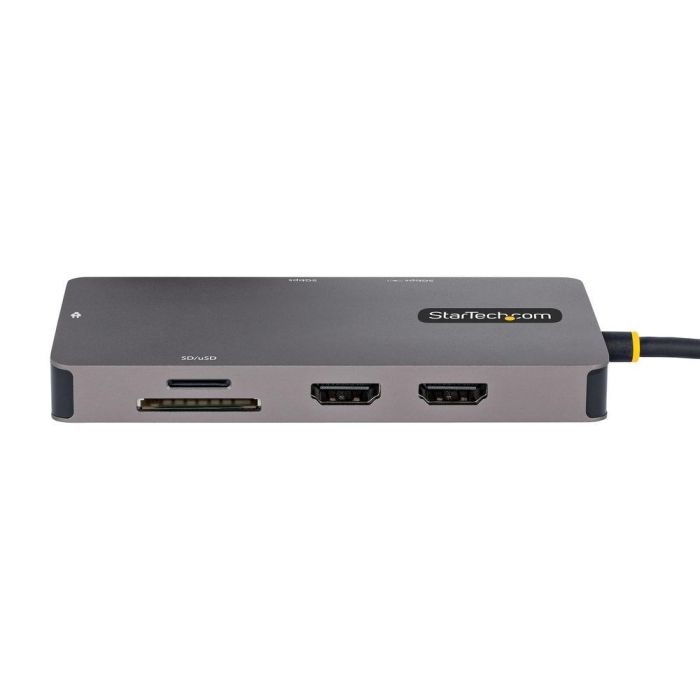 Hub USB Startech 120B-USBC-MULTIPORT Gris 15 W 2 Hub USB Startech 120B-USBC-MULTIPORT Gris 15 W 2