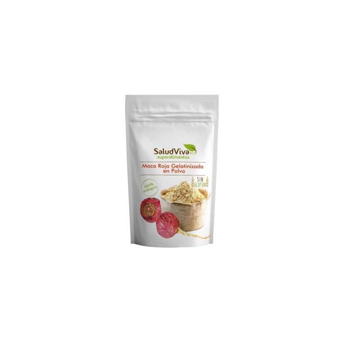 SALUD VIVA Maca Roja Gelatinizada Polvo 250g Ecológica - Mayor biodisponibilidad y alta concentración de nutrientes
