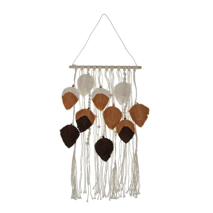 Decoración Pared Macramé Hojas Marron Versa 80CM (2 Unidades) Decoración Pared Macramé Hojas Marron Versa 80CM (2 Unidades)