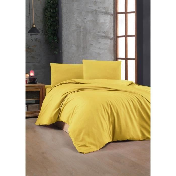 Juego de cama ASI8684282599883 - Funda nórdica 220x240 cm + 2 Fundas almohada 60x60 cm - 100% Algodón reforzado - Amarillo 0 Juego de cama ASI8684282599883 - Funda nórdica 220x240 cm + 2 Fundas almohada 60x60 cm - 100% Algodón reforzado - Amarillo 0