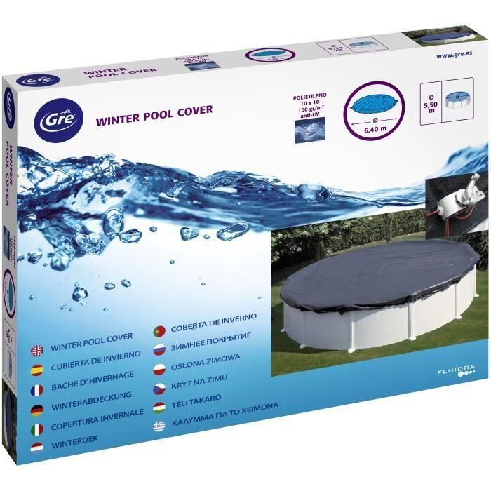 Gre GRE8412081306988 Lona de Invierno para Piscina Ø4 / 4.6m 180G/m² 4 Gre GRE8412081306988 Lona de Invierno para Piscina Ø4 / 4.6m 180G/m² 4