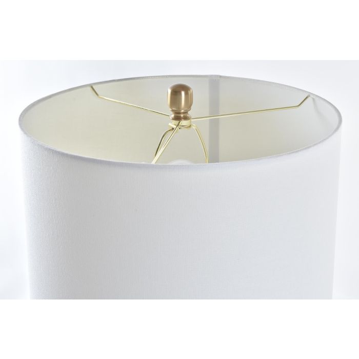 DKD Home Decor Lámpara Sobremesa Moderno Dorado Blanco Metal y Acrílico 41 x 80 x 41 cm 3