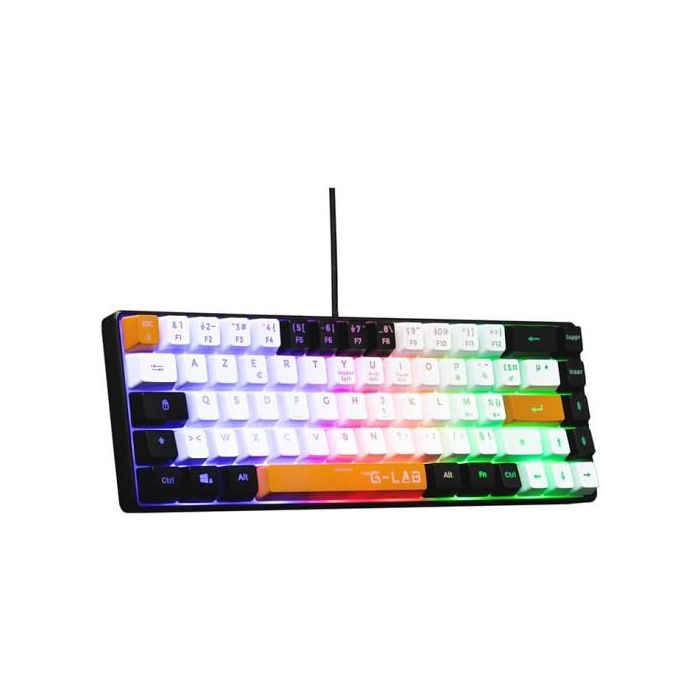 THE G-LAB KEYZ HYDROGEN Teclado Semimecánico 60% Retroiluminado Multicolor para Juegos - KEYZ-HYDROGEN/SP
