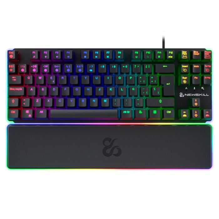 Teclado Newskill NS-KB-GUNGNYRT-GAT-R Negro QWERTY 1