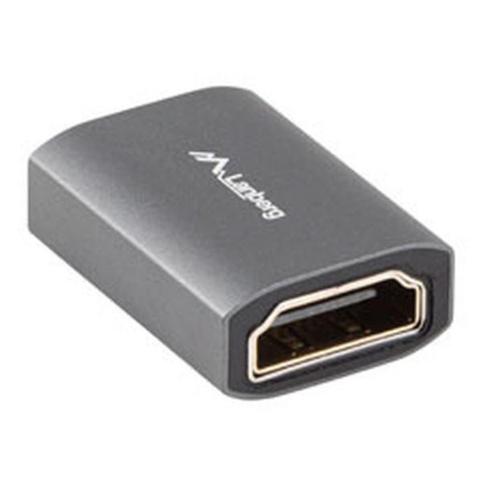 Adaptador HDMI Lanberg AD-HDMI-02 Plateado 2 Adaptador HDMI Lanberg AD-HDMI-02 Plateado 2