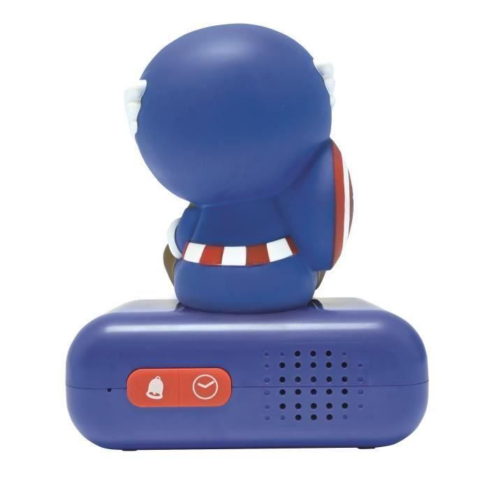 Reloj despertador digital con luz nocturna LEXIBOOK - Capitán América - Luz y sonido 3D - Infantil 2 Reloj despertador digital con luz nocturna LEXIBOOK - Capitán América - Luz y sonido 3D - Infantil 2