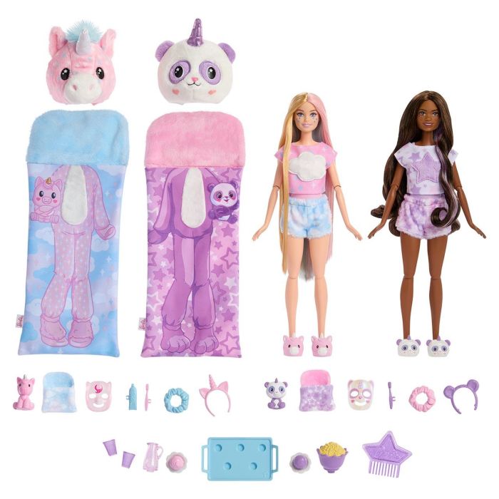 Pack 2 Muñecas Barbie Fiesta De Pijamas Hry15 Mattel 2