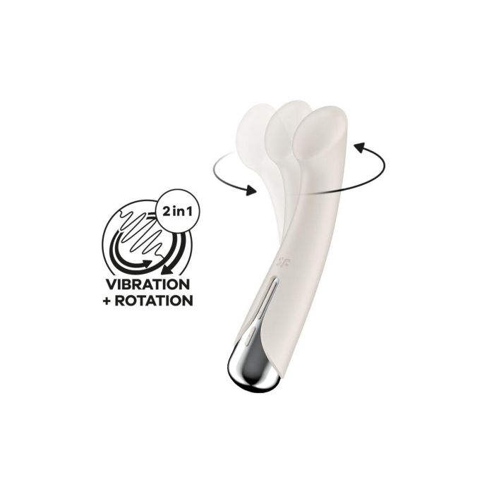Vibrador Punto G Satisfyer Spinning G-Spot 1 Blanco 6