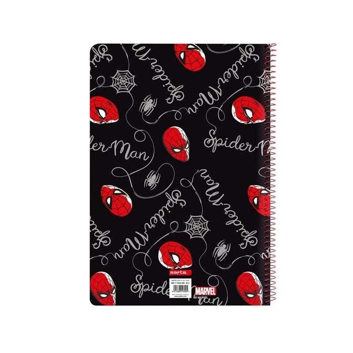 Cuaderno Espiral Safta Folio 80 H 60 gr Cuadro 4 mm Tapa Extradura Spider-Man Hero 3 Cuaderno Espiral Safta Folio 80 H 60 gr Cuadro 4 mm Tapa Extradura Spider-Man Hero 3
