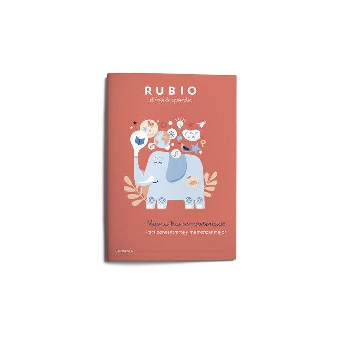 Cuaderno Rubio Mejora Tus Competencias Para Concentrarte Y Memorizar Mejor 5 unidades