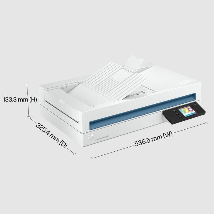HP ScanJet Pro N4600 fnw1 Escáner de Documentos Profesional con Alimentador Automático y Cama Plana para Red 3