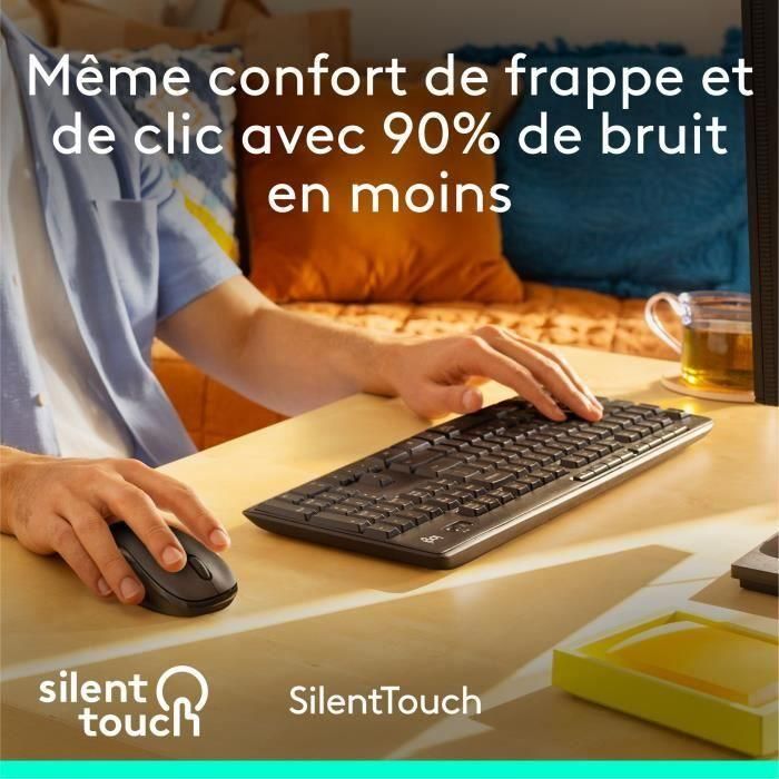 LOGITECH - Combo de teclado - Ratón inalámbrico y silencioso - MK295 1 LOGITECH - Combo de teclado - Ratón inalámbrico y silencioso - MK295 1