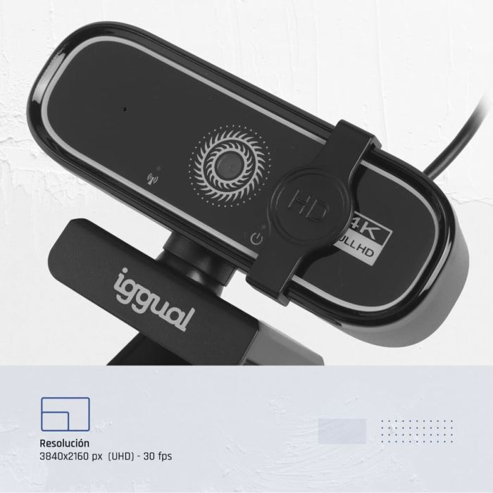 Webcam iggual IGG319949 4K Ultra HD 6 Webcam iggual IGG319949 4K Ultra HD 6