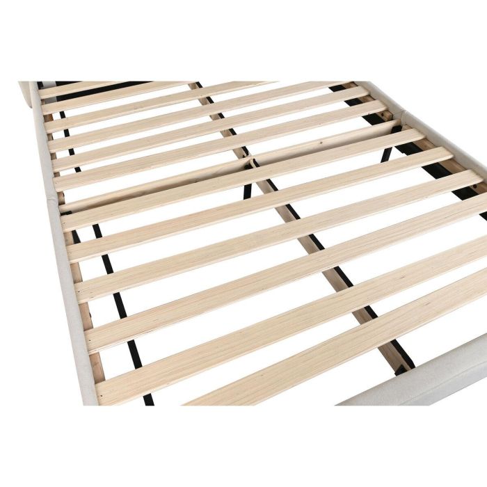 DKD Home Decor Cama Urban Crudo 219x104x170 cm para colchón de 150x200 de Poliéster y Madera 4