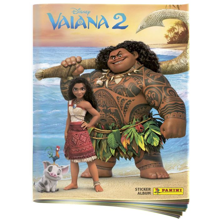Panini Álbum Cromos Vaiana 2 - Colección Disney Moana con 192 Cromos y 48 Brillantes - Aventura Cautivadora para Coleccionar
