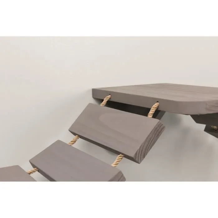 TRIXIE Escalera trepadora para montaje en pared 150 x 30 cm Taupe para gatos 2