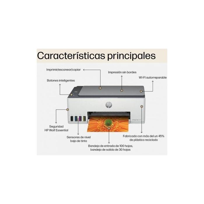 HP Smart Tank 5105 Impresora Multifunción Color Inyección de Tinta, Tanque Recargable, WiFi, A4, 12 ppm, 4800x1200 DPI 4 HP Smart Tank 5105 Impresora Multifunción Color Inyección de Tinta, Tanque Recargable, WiFi, A4, 12 ppm, 4800x1200 DPI 4