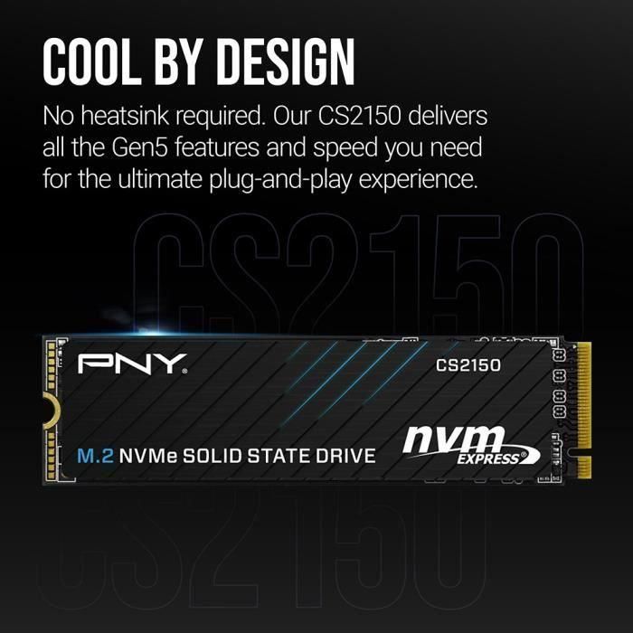 PNY - CS2150 1TB - Disco duro SSD interno - 1 TB - M.2 5