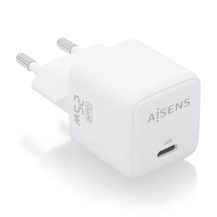 AISENS - CARGADOR GaN 25W, 1xUSB-C PD3.0 QC4.0, BLANCO AISENS - CARGADOR GaN 25W, 1xUSB-C PD3.0 QC4.0, BLANCO
