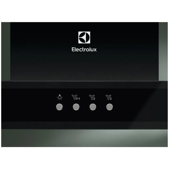 Electrolux LFT426K Campana Extractora Decorativa, 59.8 x 45 x 67.8 cm, Color Negro, Modelo ELE7333394072012