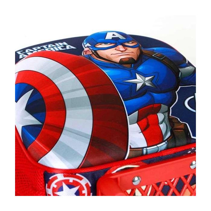 Marvel Capitán América Mochila Infantil 3D con Ruedas Pequeña Multicolor 7L 5 Marvel Capitán América Mochila Infantil 3D con Ruedas Pequeña Multicolor 7L 5