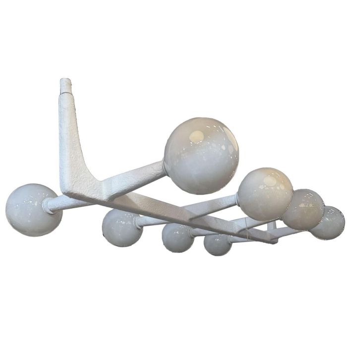 Lámpara de Techo Home ESPRIT Blanco Metal Cristal 110 x 45 x 23 cm 1 Lámpara de Techo Home ESPRIT Blanco Metal Cristal 110 x 45 x 23 cm 1