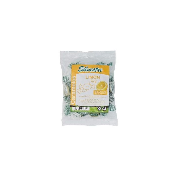 SILVESTRE Caramelos de Limón Sin Azúcar 70g - Apto Diabéticos y Sin Gluten