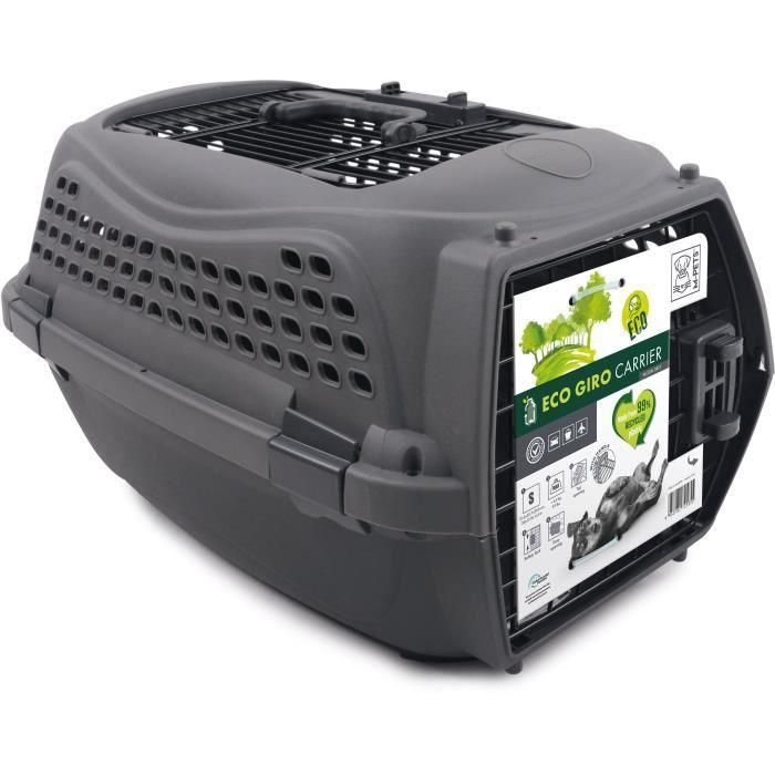 M.PETS Jaula de Transporte para Gatos ECO GIRO - Jaula de Plástico - Talla S - Gris 3 M.PETS Jaula de Transporte para Gatos ECO GIRO - Jaula de Plástico - Talla S - Gris 3