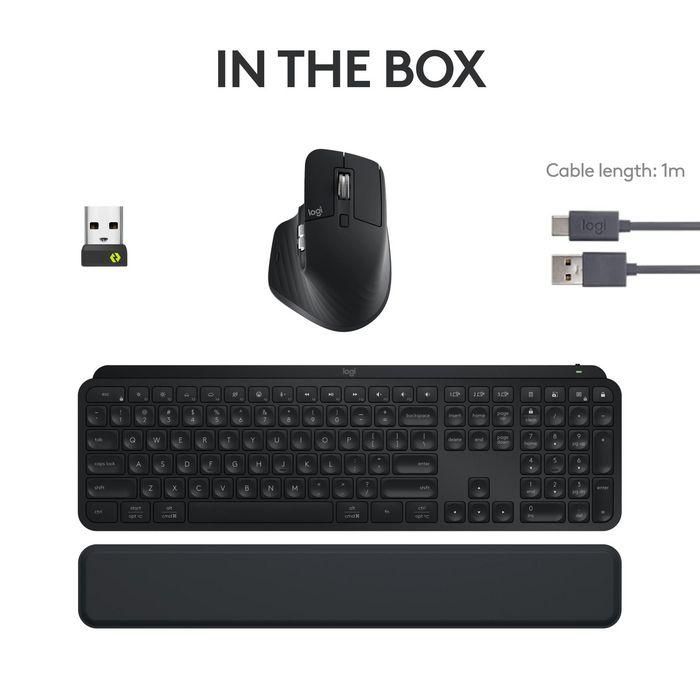 Logitech MX Keys S Combo Performance con MX Master 3S, Teclado MX Keys S, Reposamuñecas MX Palm Rest - Serie Master Logitech MX Keys S Combo Performance con MX Master 3S, Teclado MX Keys S, Reposamuñecas MX Palm Rest - Serie Master