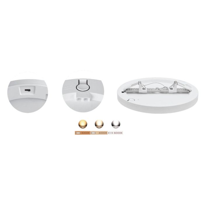 Muvit Lámpara de Techo Io Wifi 30W 3000 Lúmenes Ajustable Blanco 3 Muvit Lámpara de Techo Io Wifi 30W 3000 Lúmenes Ajustable Blanco 3