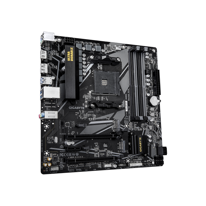 Gigabyte B550M DS3H R2 Placa base - AMD Ryzen 5000 Series, DDR4 (O.C.) hasta 4733 MHz, 1x M.2 PCIe 4.0 + 1x M.2 PCIe 3.0, LAN 1 GbE, USB 3.2 Gen 1 2