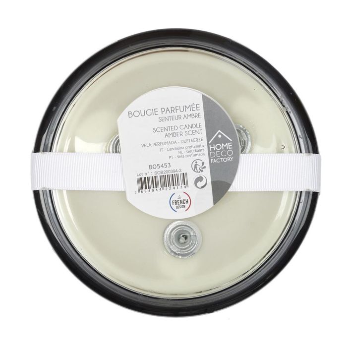 Home Deco Factory Vela Perfumada con 3 Mechas, Aroma Ámbar, 20h Duración 3 Home Deco Factory Vela Perfumada con 3 Mechas, Aroma Ámbar, 20h Duración 3