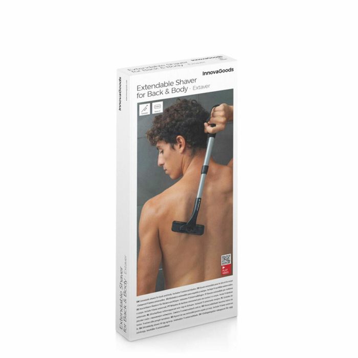 Afeitadora Corporal con Mango de Aluminio Extensible Extaver InnovaGoods 1 Afeitadora Corporal con Mango de Aluminio Extensible Extaver InnovaGoods 1