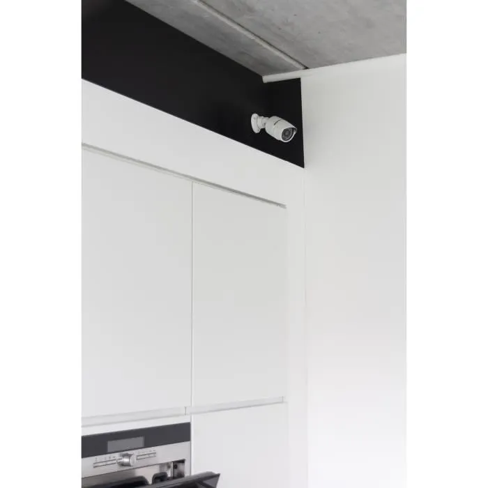 Chacon CHA5411478344940 Cámara ficticia de Aluminio con LED azul - Blanco