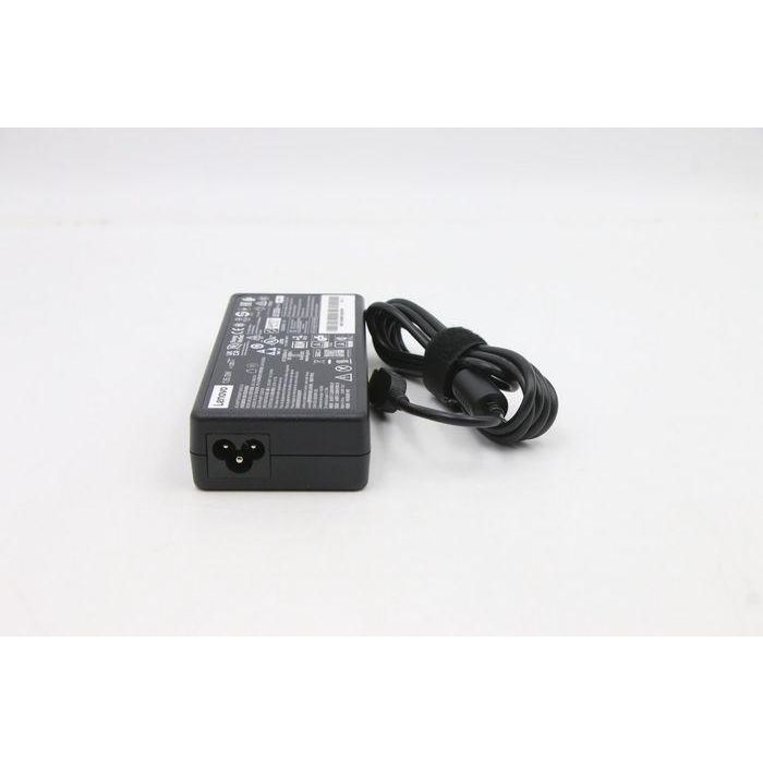 Lenovo 135W AC adapter charger for Lenovo devices, input 100-240VAC, slim-tip connector, energy efficient, portable design. 2