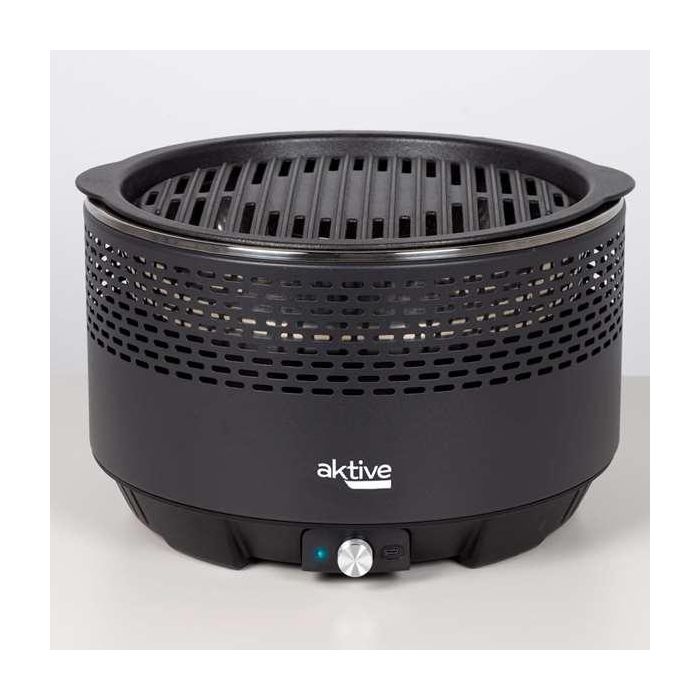 Barbacoa Portátil Aktive Redonda Sin humo Negro Acero Inoxidable Hierro 34 x 21,5 x 34 cm Barbacoa Portátil Aktive Redonda Sin humo Negro Acero Inoxidable Hierro 34 x 21,5 x 34 cm