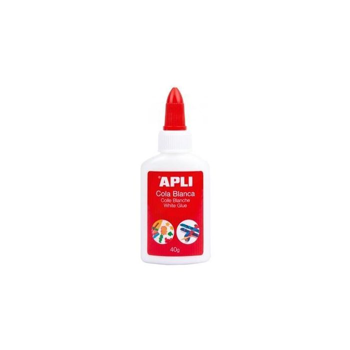 Apli Cola Blanca Líquida Bote Con Aplicador 40 gr Apli Cola Blanca Líquida Bote Con Aplicador 40 gr