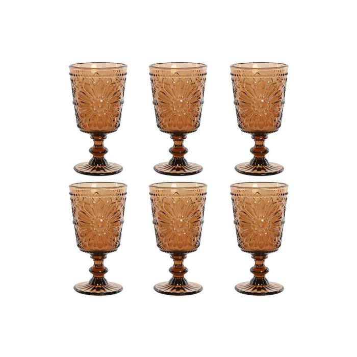 Copa Basicos DKD Home Decor Marron 8.5 x 16.3 x 8.5 cm Set de 6