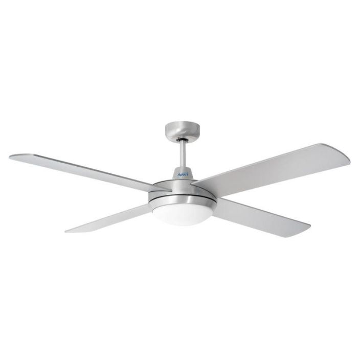 AVANT Ventilador de Techo Plateado 135 cm 70W 4 Aspas con Lámpara y Mando a Distancia - Modelo AVANT TECHO PLATEADO 135CM