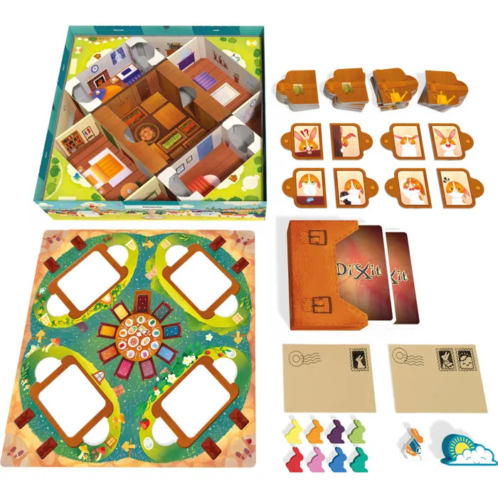 Asmodee LIBELLUD Dixit Kids ASM3558380121282 - Juego cooperativo de mesa familiar, asociación de imágenes, 84 tarjetas ilustradas, para niños a partir de 6 años, Idioma francés