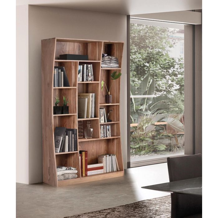 GINER Y COLOMER Librería de Madera de Acacia 200 cm Natural 5