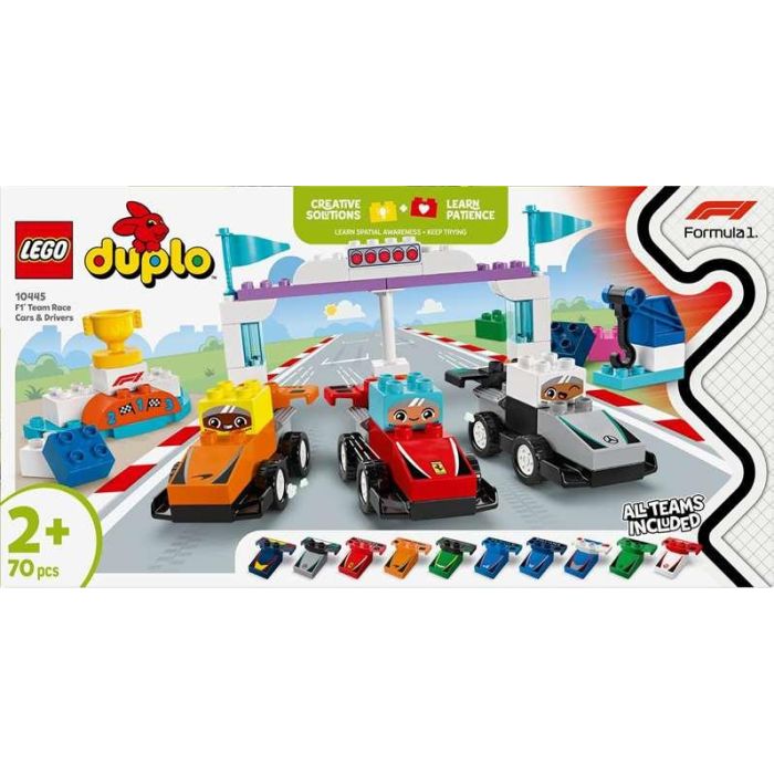 Juego de construccion coches de carreras y pilotos del equipo de f1 lego duplo. 1 Juego de construccion coches de carreras y pilotos del equipo de f1 lego duplo. 1