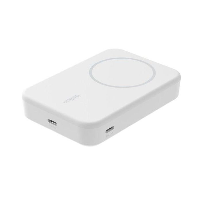 Belkin BPD008BTWH Powerbank Magnética 10000 mAh Qi2 Carga Rápida Inalámbrica Blanca para iPhone 2