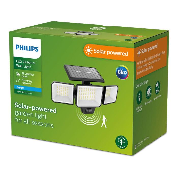 Proyector solar ip65 8,7w, 5000k, luz fria philips 2