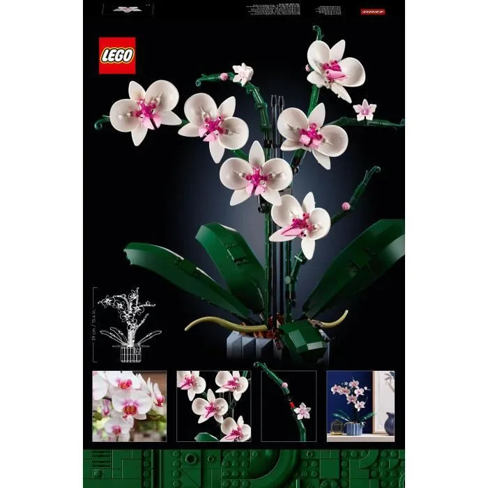 Lego 10311 Plantas de Orquídeas con Flores Artificiales para Decoración del Hogar - Set de Construcción Creativo para Adultos 4