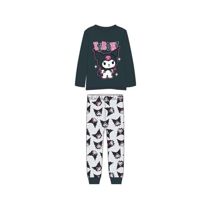 Pijama largo single jersey hello kitty kuromi 8 años 0 Pijama largo single jersey hello kitty kuromi 8 años 0