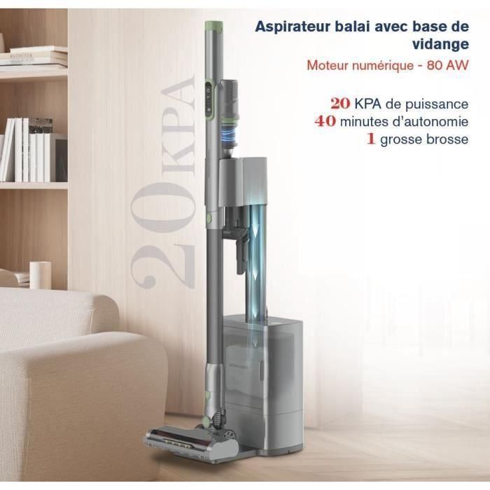 Aspiradora escoba con base de vaciado - ARTHUR MARTIN - AMAB148 200 W 40 min de autonomía 80 AW - Gris 2 Aspiradora escoba con base de vaciado - ARTHUR MARTIN - AMAB148 200 W 40 min de autonomía 80 AW - Gris 2