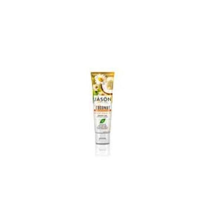JASON Dentífrico Coco-Camomila 119g, 99% Origen Natural, para Dientes y Encías con Aloe Vera y Hamamelis