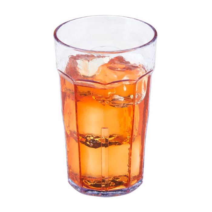 CAMBRO - LT10-152 - Vaso Laguna 295,7 ml - 7,4 x 7,4 x 12,1 cm - Plástico SAN - Transparente - Venta 1 unidad.